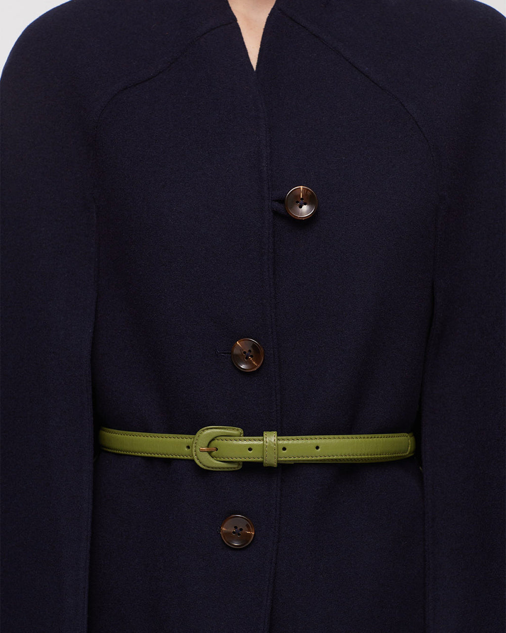 Olive Leather Belt