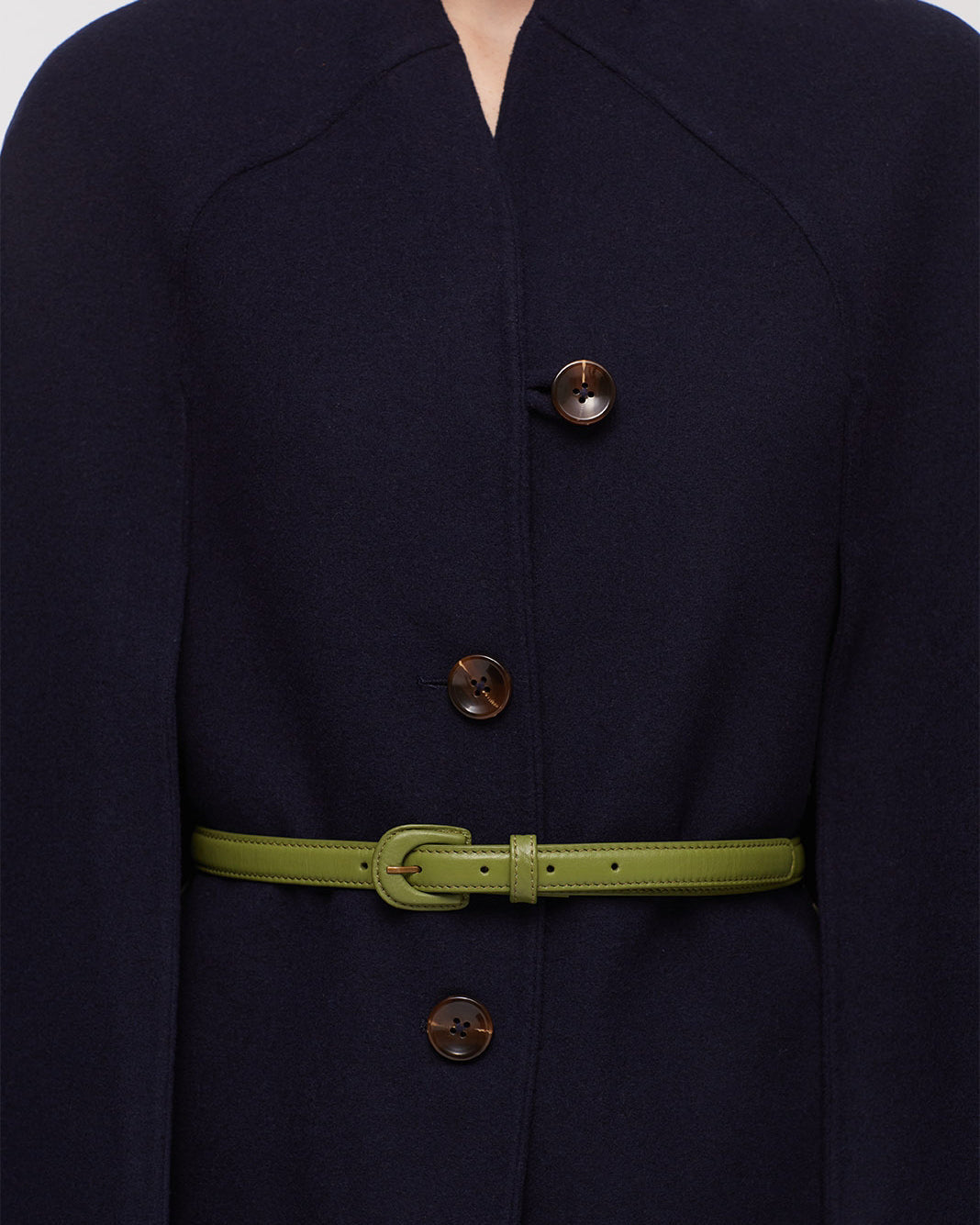 Olive Leather Belt