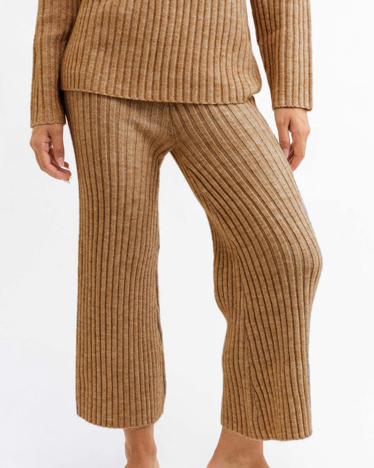 Mocha Daisy Knit Pants